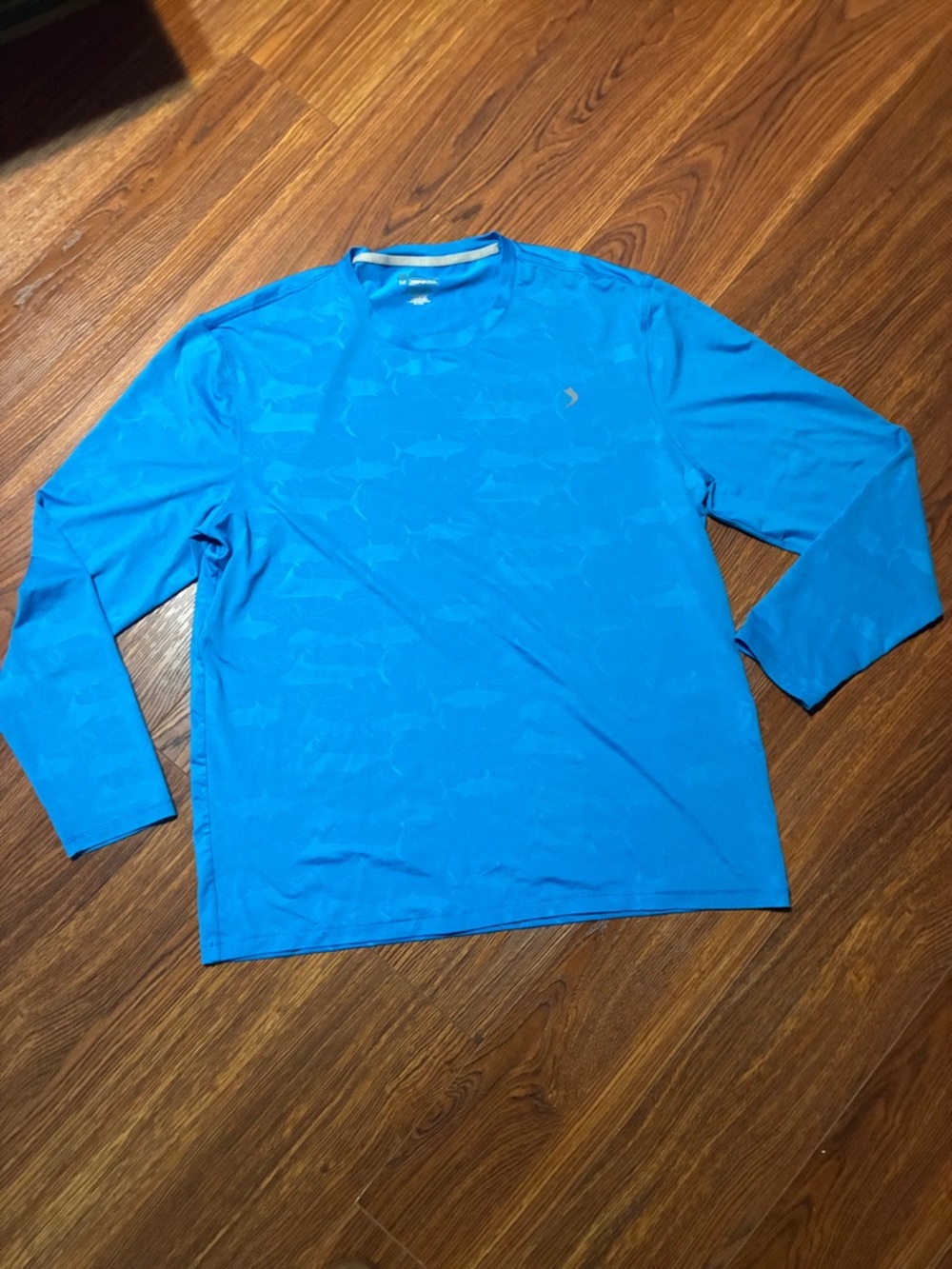 Reel Legends Men's Long Sleeve Tee in Bright Blue